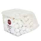 شوكلاته حلل بشكل بيض لون ابيض(كرتونة2كغم*6)