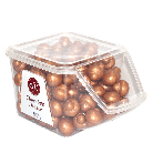 شوكلاته فطر حلل2كغم (بني)محشو بالكراميل علبة بلاست