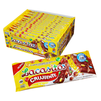 شوكلاتةحليب الواح لاكاسيتوس100غم مع سمارتيس ومقرمش