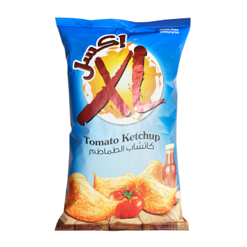 شيبس اكس ال 140غم كاتشاب