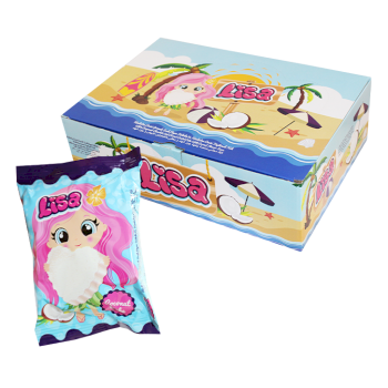 كيك بيفا ليزاقلب60غم بالشوكلاته البيضاءوجوز الهند