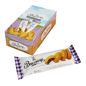بسكوت بسكوفيري محشي بالشوكلاته60غم