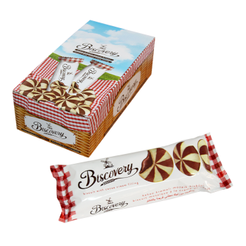 بسكوت بسكوفيري موزايك محشي بالشوكلاته 60غم