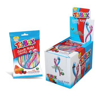 جوم 80غم بنكهة الفواكه توي بوكس(حبل)