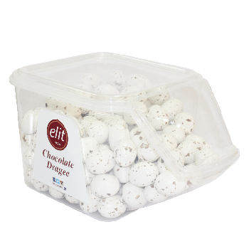 شوكلاته حلل بشكل بيض لون ابيض(كرتونة2كغم*6)