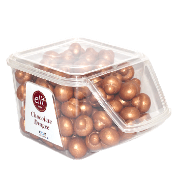 شوكلاته فطر حلل2كغم (بني)محشو بالكراميل علبة بلاست