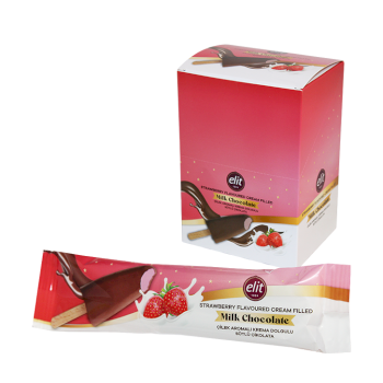 شوكلاتة بشكل بوظةبحشوة كريمة الفراولة 40غم