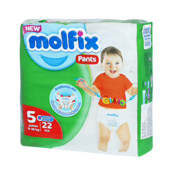 فوط اطفال مولفيكس كلوت 3D رقم(5) 22فوطة/6زرف